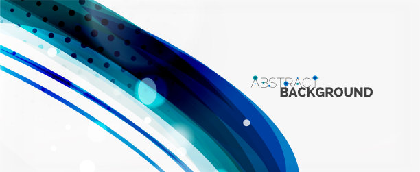 波浪线条为时尚设计模板图片下载