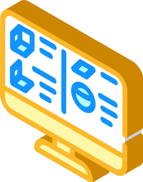 层虚拟现实等距图标图片下载