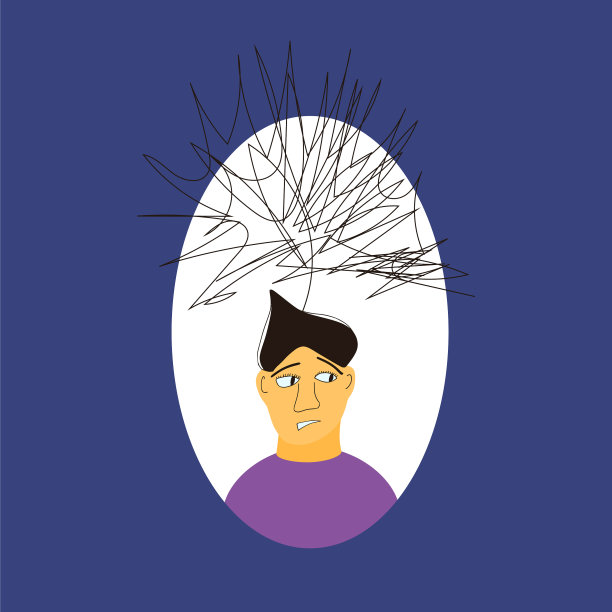 压力肖像年轻女子与一些精神图片下载