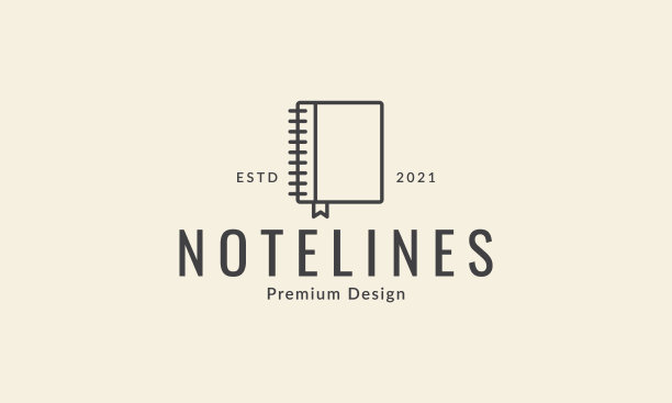 笔记本笔记本书现代简约线条标志图标符号图片下载