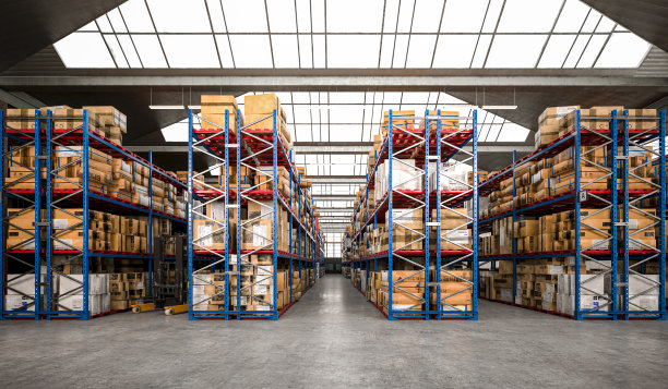 仓库建筑内部的3d渲染图片下载