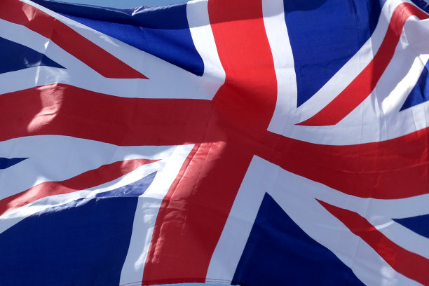 英国国旗挥舞着图片下载