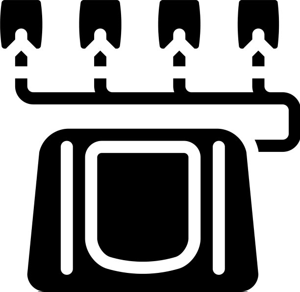 电疗设备字形图标图片下载