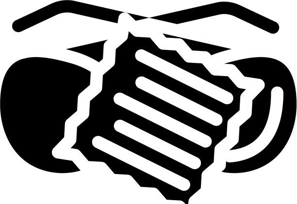 清洁眼镜擦拭字形图标图片下载