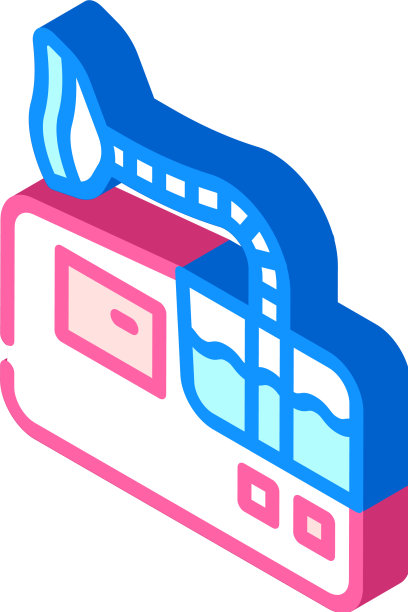 超声波吸入器等距图标图片下载