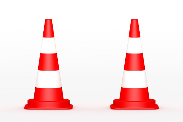 锥形交通路标图片下载