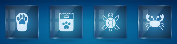 设爪印袋食龟蟹图片下载