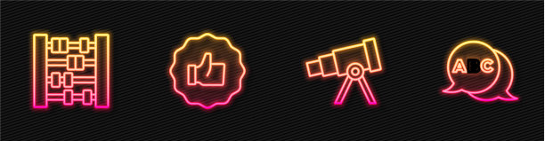 设线望远镜算盘手拇指向上和图片下载