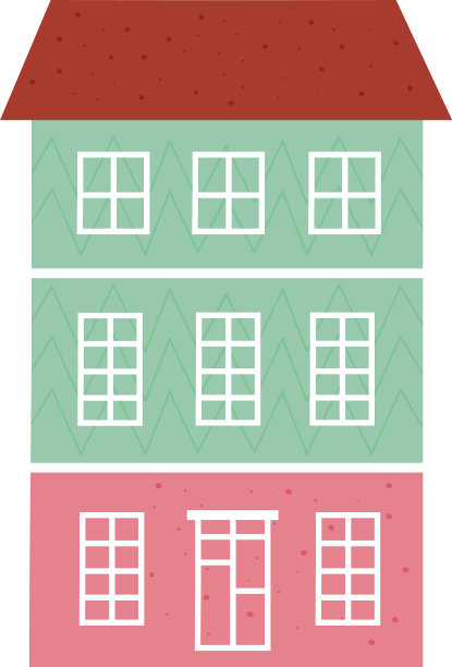 建筑正面孤立图标图片下载