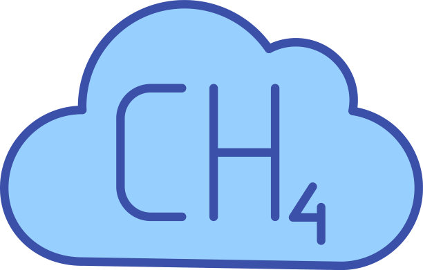 甲烷排放RGB颜色图标图片下载