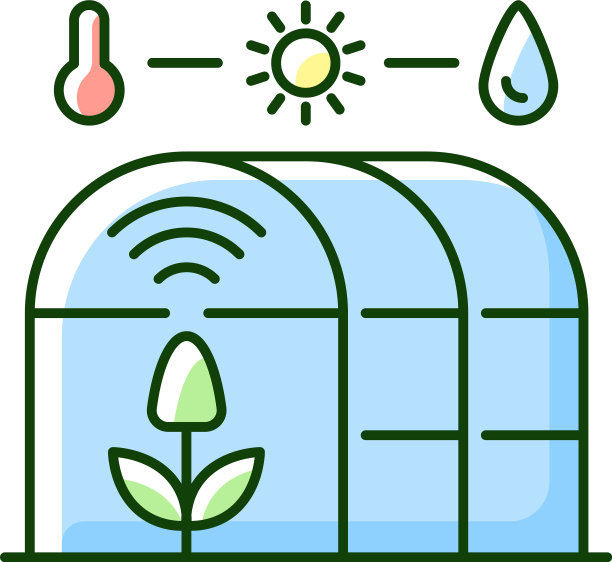 智能温室RGB颜色图标图片下载
