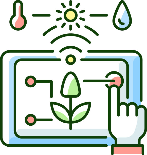 精准农业RGB彩色图标图片下载