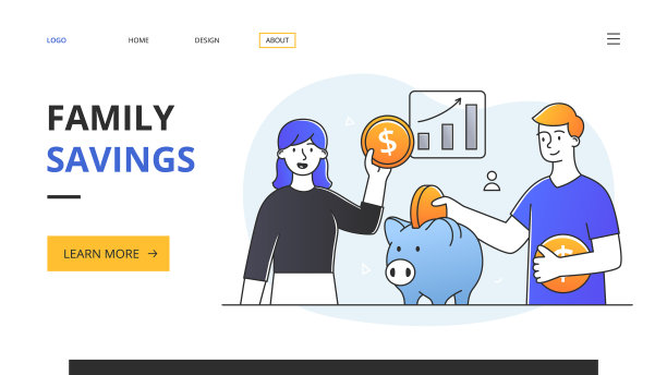 摘要家庭省钱理念图片下载