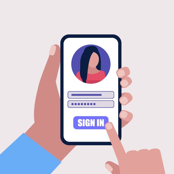 网上注册或唱起来的概念图片下载