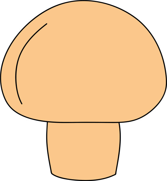 蘑菇图标图像平面风格图片下载