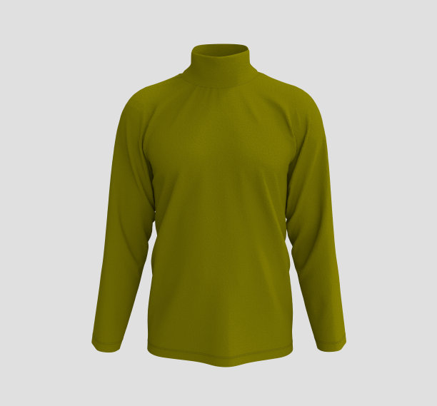 长袖高领衬衫在前面的观点图片下载