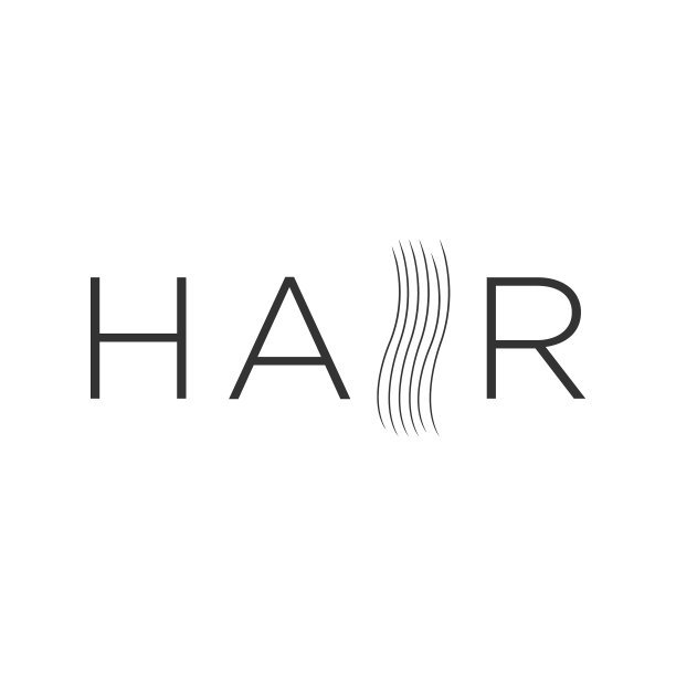 剪影医疗标志和头发标志设计图片下载