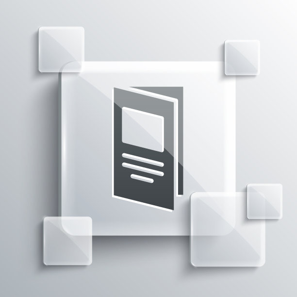 灰色宣传册模板布局图标孤立上图片下载