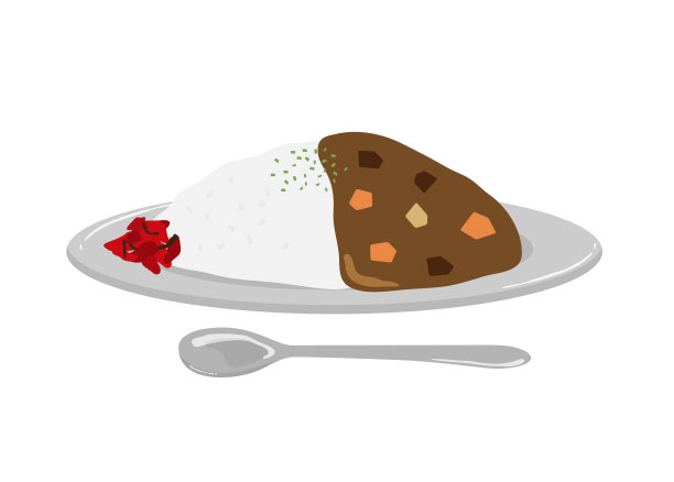 矢量插图的日本咖喱。图片下载