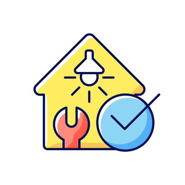 电气安全检查RGB彩色图标图片下载