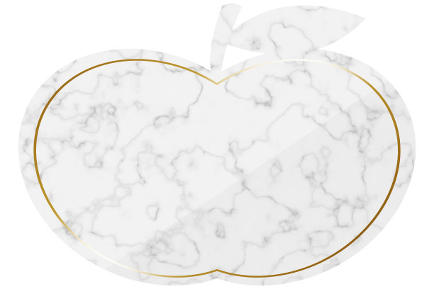 大理石苹果框图片下载