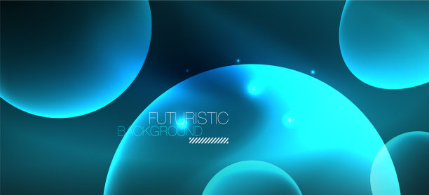 霓虹椭圆抽象背景闪亮明亮图片下载