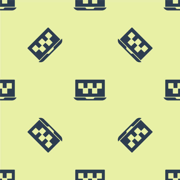 蓝色的笔记本叫出租车服务图标孤立图片下载