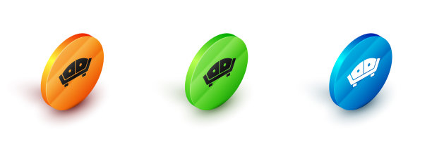 等距沙发图标孤立在白色背景图片下载