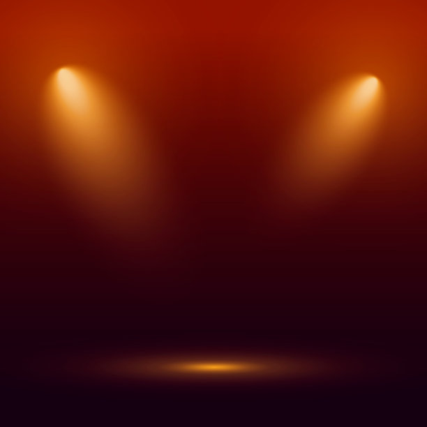 特殊的灯光效果设计。关注的焦点。光PNG。装饰元素。灯笼或聚光灯。孤立的透明背景。图片下载