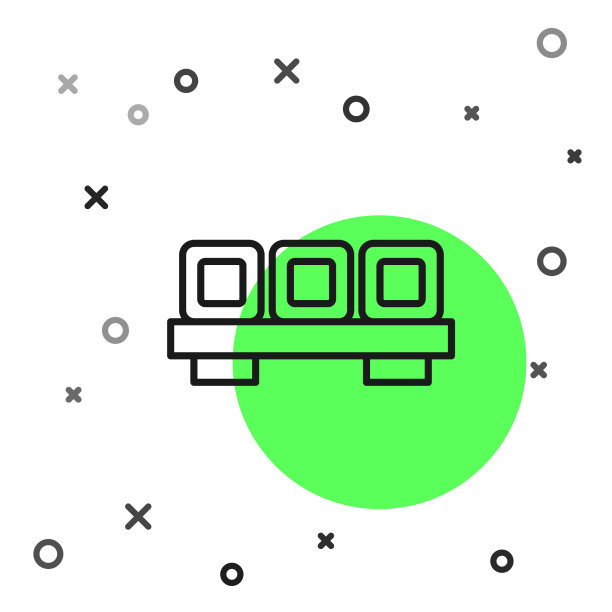 寿司在切菜板上的图标上有黑线隔离图片下载