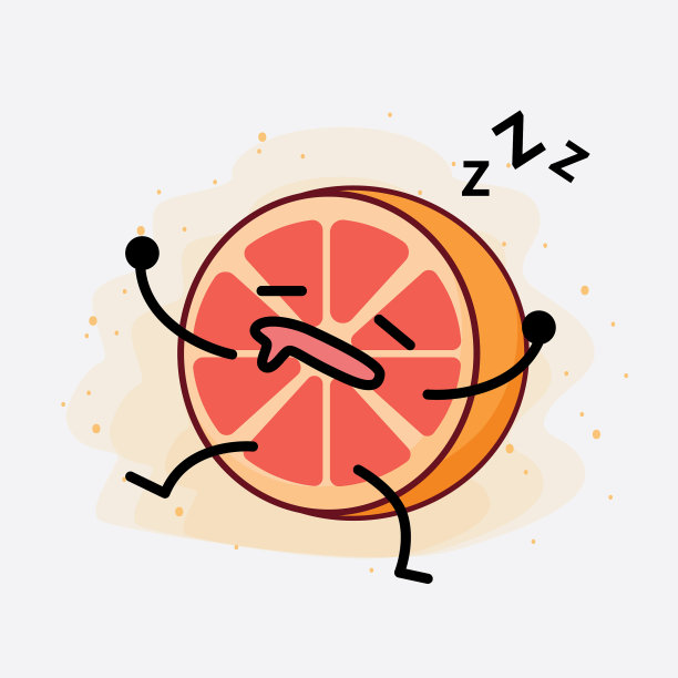 可爱的橙子柚子吉祥物人物图片下载