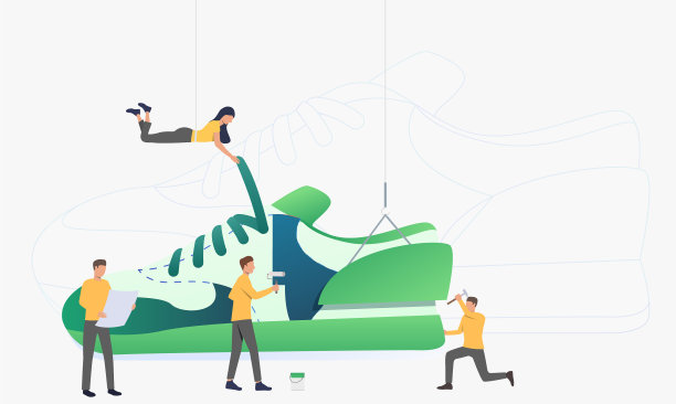 时尚设计师设计运动鞋图片下载