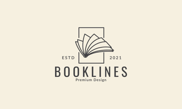 书开行与简单的方形标志图标图片下载