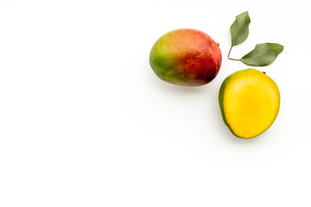 芒果布局-热带水果抽象背景图片下载