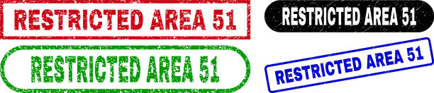 限制区域51处有长方形水印图片下载