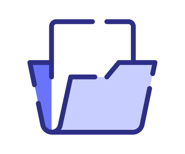 文件夹折叠存储单孤立图标用图片下载