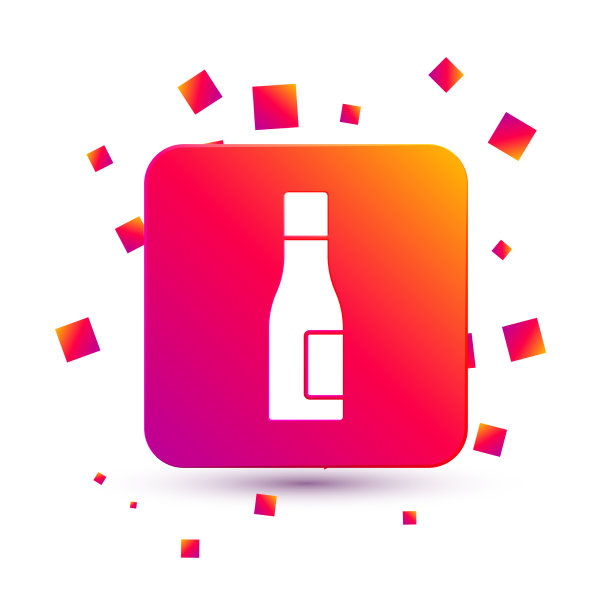 白色瓶子水图标孤立在白色上图片下载