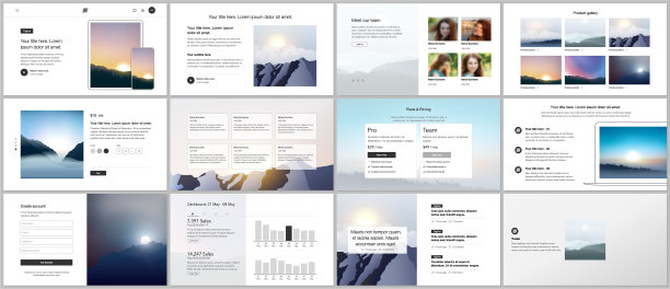 网站设计演示的模板图片下载