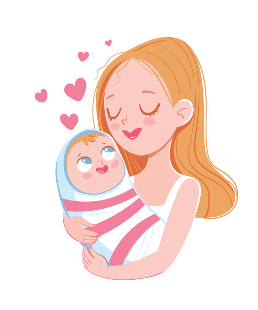 妈妈抱着宝宝快乐母亲节图片下载