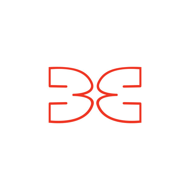 字母BB线条艺术标志图片下载