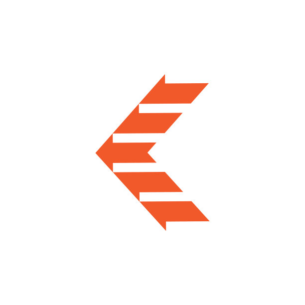 字母k条纹快速箭头抽象标志图片下载