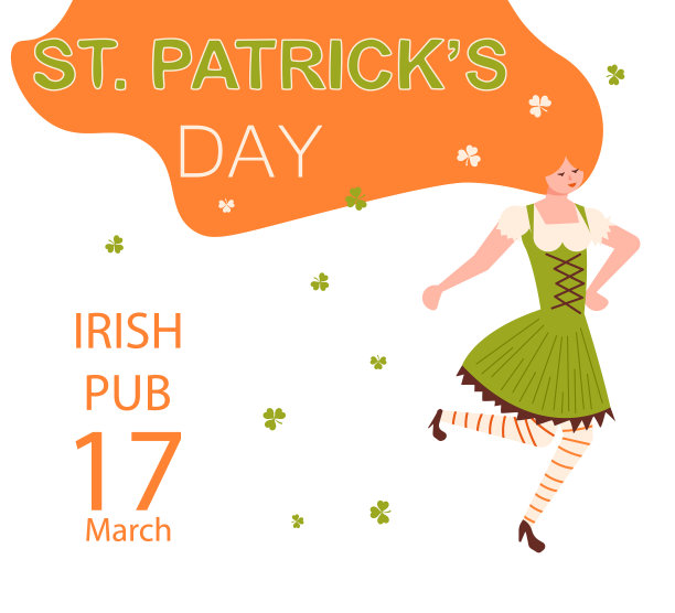 圣帕特里克节的邀请卡图片下载