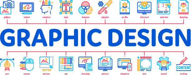 平面设计和创意最小的信息图表图片下载