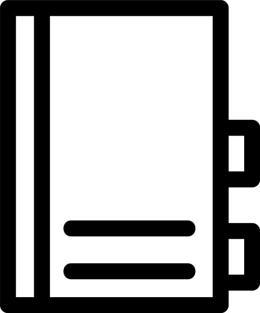 地址簿图标或标志孤立标志符号图片下载