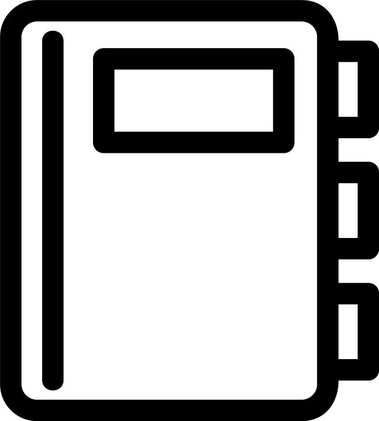 地址簿图标或标志孤立标志符号图片下载