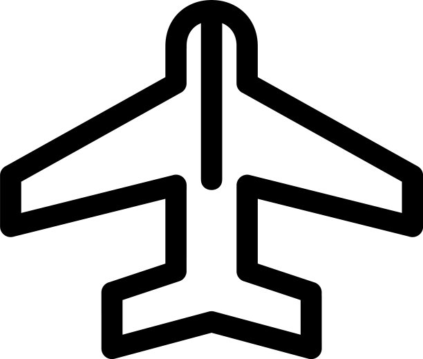 飞机图标或标志孤立标志符号图片下载