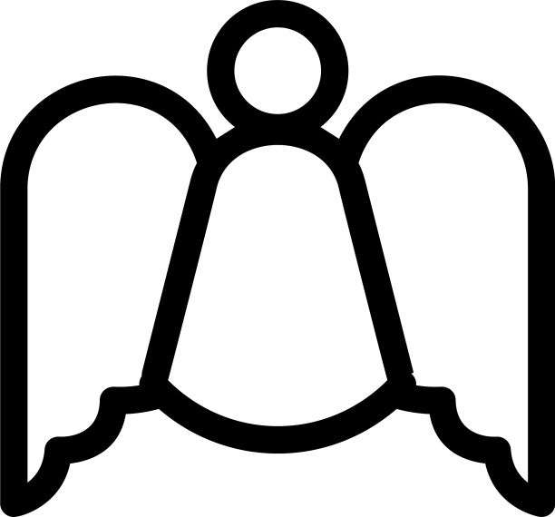 天使图标或标志孤立符号符号图片下载