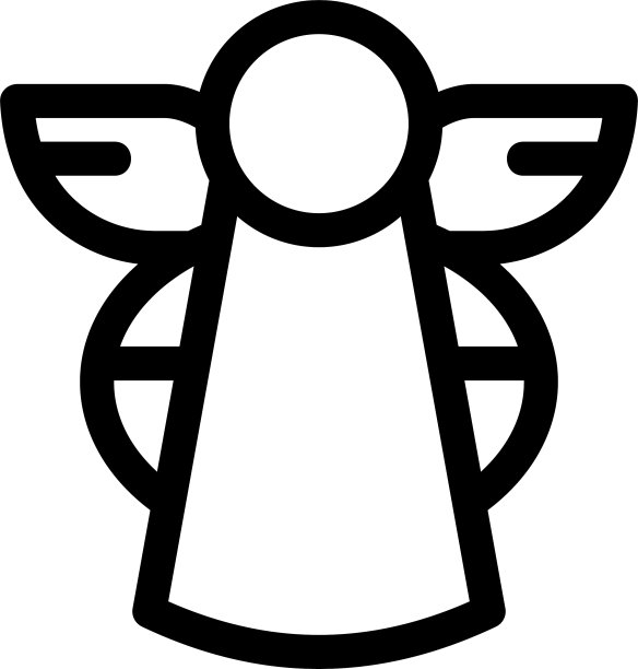 天使图标或标志孤立符号符号图片下载