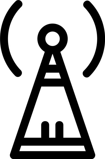 天线图标或标志孤立标志符号图片下载