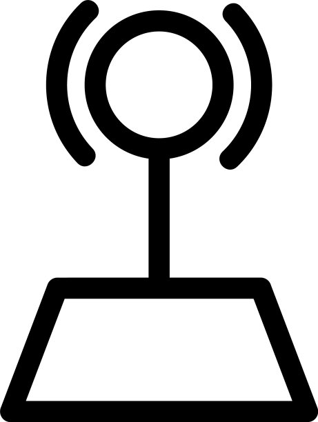 天线图标或标志孤立标志符号图片下载